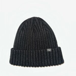 Tna Aritzia Black Ribbed Beanie